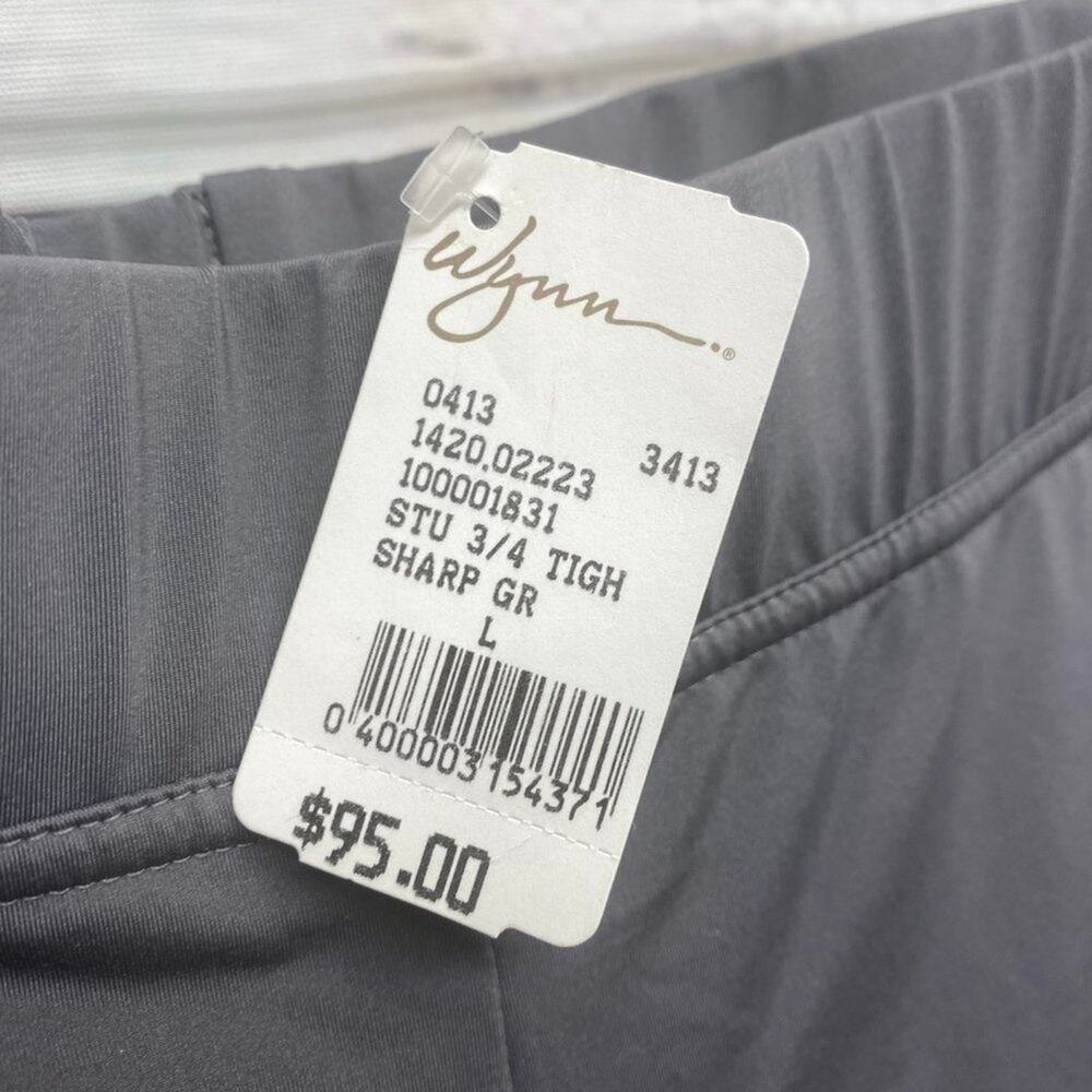 Adidas Stella McCartney Capri Pants Sport Large Workout Yoga Pant Grey Gray L - Picture 5 of 11